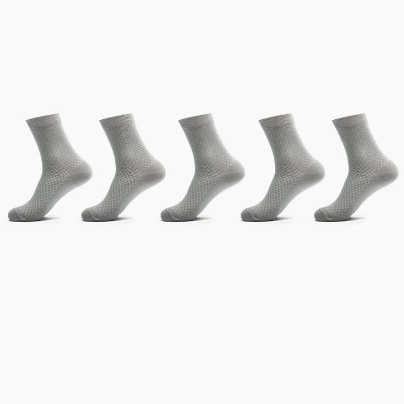 Bamboo Fiber Men Socks Business Breathable Male