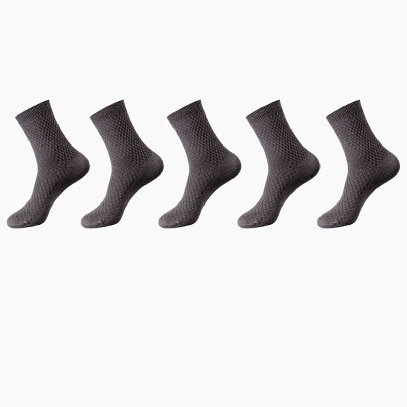 Bamboo Fiber Men Socks Business Breathable Male